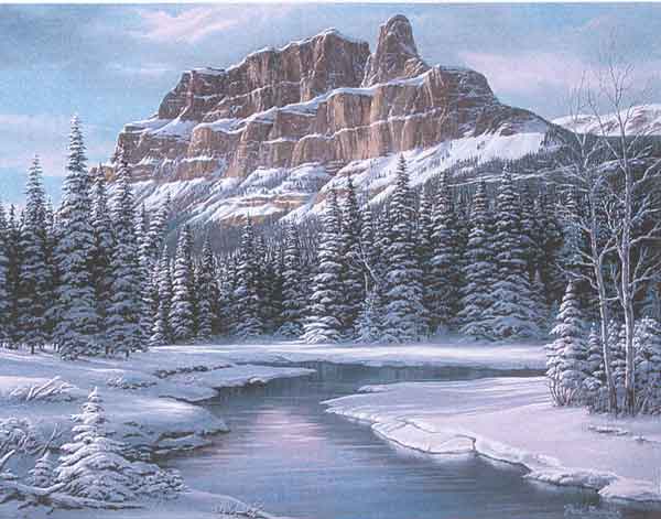 (image for) Handmade oil painting Copy paintings of famous artists Fred Buchwitz's castle mountain
